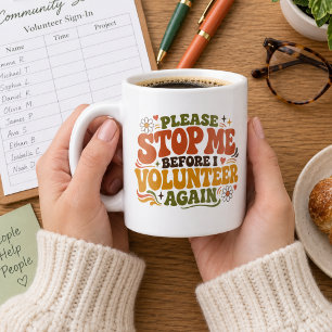 Taza De Café Voluntario Divertido