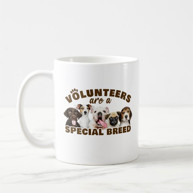 Taza De Café Voluntarios son un refugio especial para perros de (Izquierda)