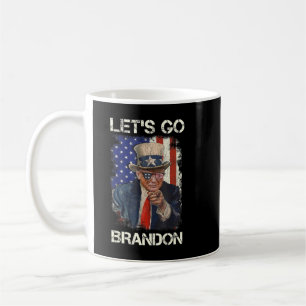Taza De Café Volvamos a la bandera estadounidense conservadora 