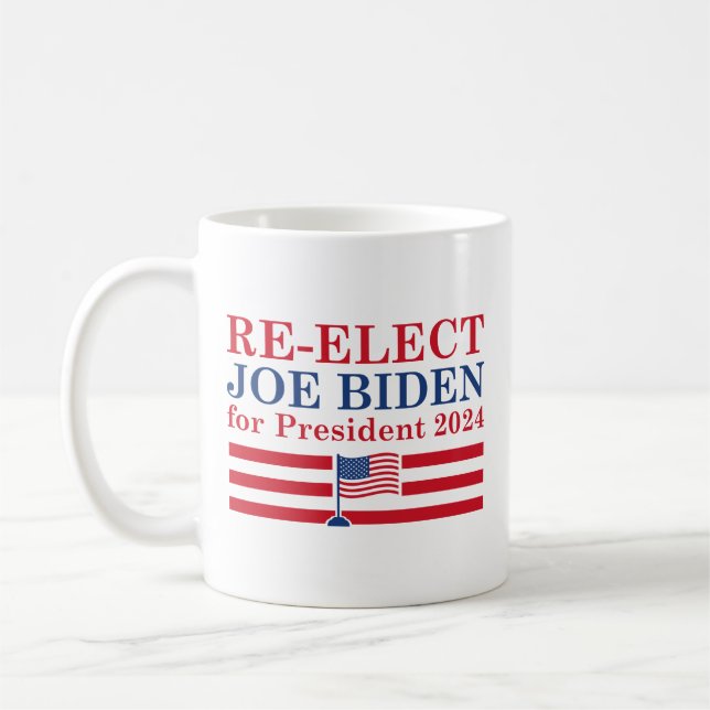 Taza De Café Volver a elegir Biden 2024 (Izquierda)