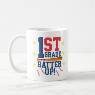 Taza De Café Volver a la camiseta escolar 1.ᵉʳ Grado De Bater
