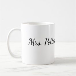 Taza De Café Volver a la escuela agregar el nombre del profesor