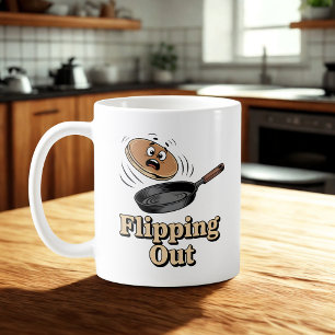 Taza De Café Volviéndose loco Estado de ánimo de caos en la c