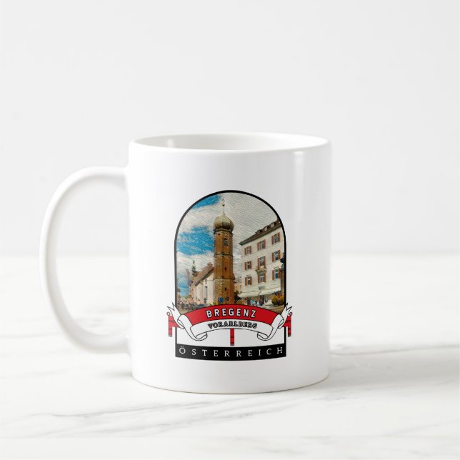 Taza De Café Vorarlberg Bregenz Österreich Souvenir (Izquierda)