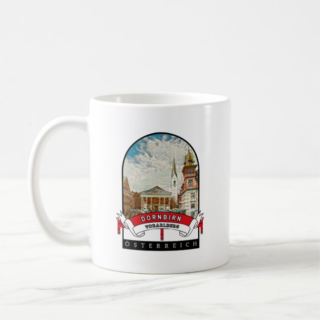 Taza De Café Vorarlberg Dornbirn Österreich Souvenir (Izquierda)