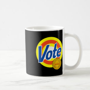 Taza De Café Vota Elimina Manchas Naranjas Obstinadas Divertido