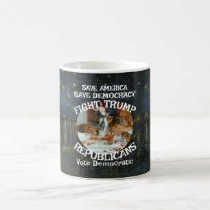 Taza De Café Vota Patriótico Político Trump Partido Republicano