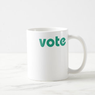 Taza De Café Vota Tu Voz En El Arcoiris Multicolor