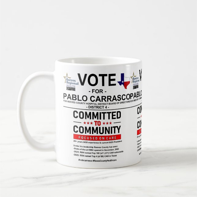 Taza De Café Votación por Pablo Carrasco (Izquierda)