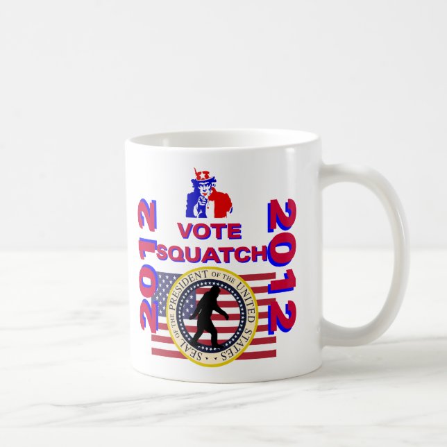 Taza De Café Votación por Squatch 2010 (Derecha)