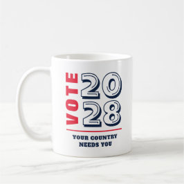 Taza De Café Votante conservador republicano por las elecciones