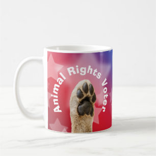 Taza De Café Votante por los derechos de los animales
