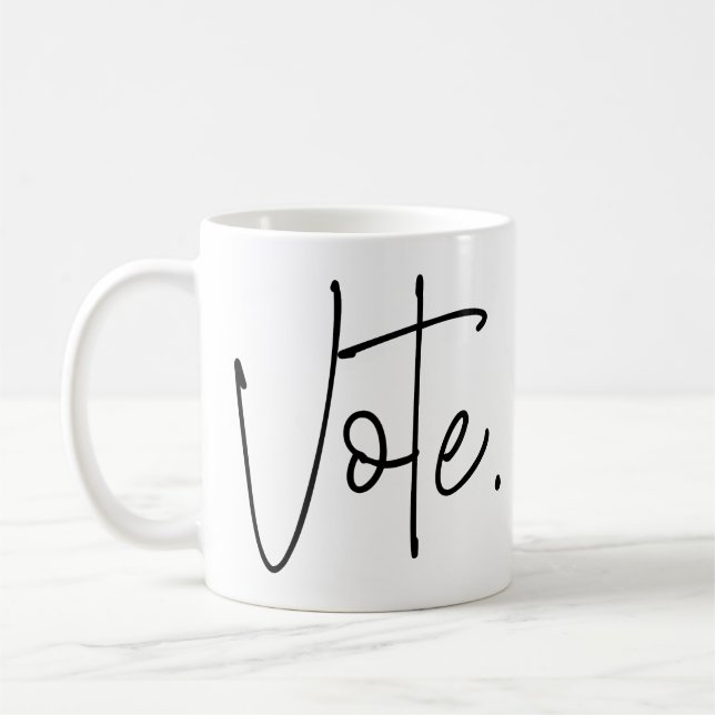 Taza De Café Votar. (Izquierda)