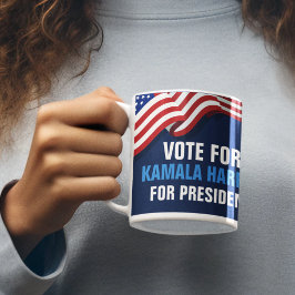 Taza De Café Votar a Kamala Harris por las elecciones presidenc