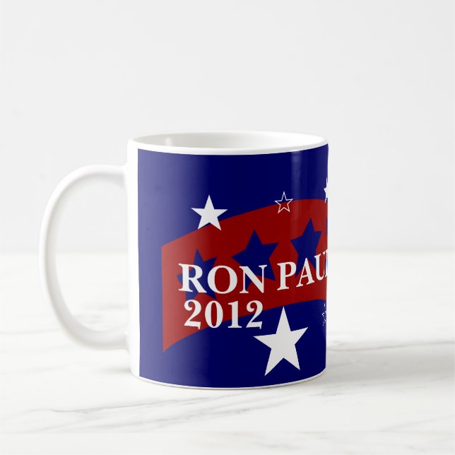 Taza De Café Votar a Ron Paul para las elecciones presidenciale (Izquierda)