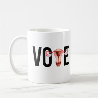 Taza De Café Votar con tu útero