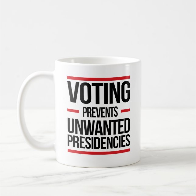Taza De Café Votar impide a las presidencias no deseadas (Izquierda)