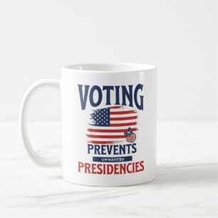 Taza De Café Votar impide la elección de presidentes no deseado