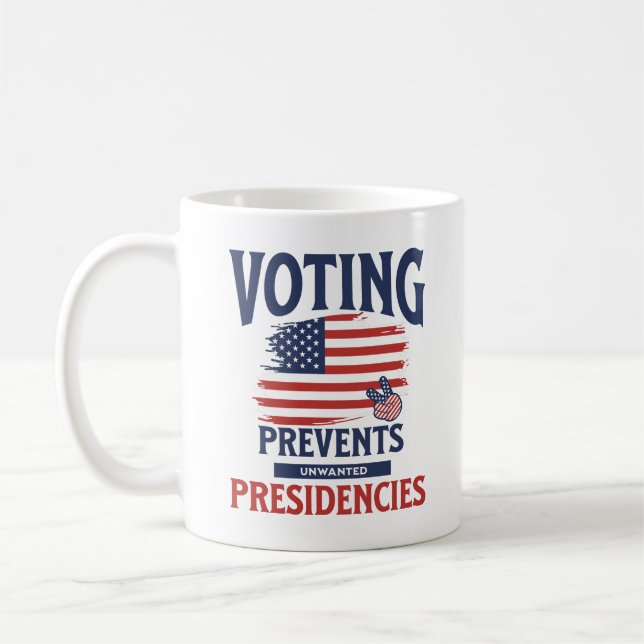 Taza De Café Votar impide la elección de presidentes no deseado (Izquierda)