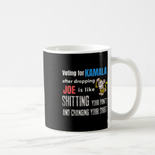 Taza De Café Votar por Kamala después de abandonar a Joe es com
