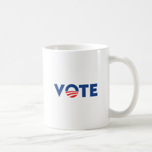 Taza De Café Votar por la esperanza de demócrata de la tipograf
