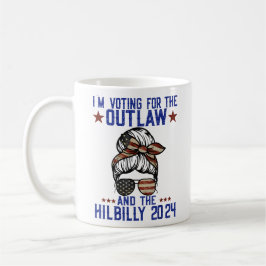 Taza De Café Votaré por el ilegal y el Hillbilly 2024