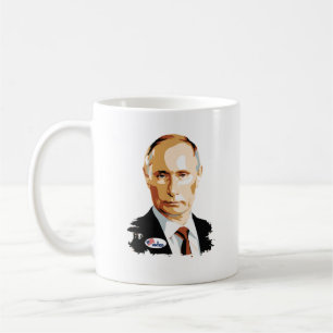 Taza De Café Voté a Vladimir Putin con los E.E.U.U. que voté al