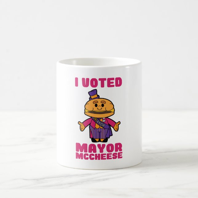 Taza De Café Voté Alcalde Mccheese (Centro)