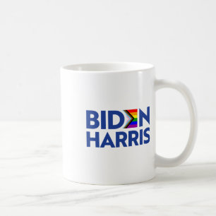 Taza De Café Vote Biden Harris Lgbt Lgbtq Progreso Bandera del