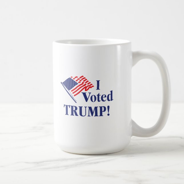 Taza De Café Voté por Trump (Derecha)