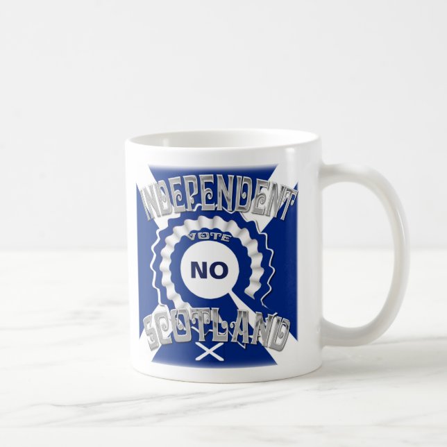 Taza De Café Voto por la independencia de Escocia NO (Derecha)