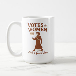 Taza De Café Votos para mujeres, arte de sufragette ventilado