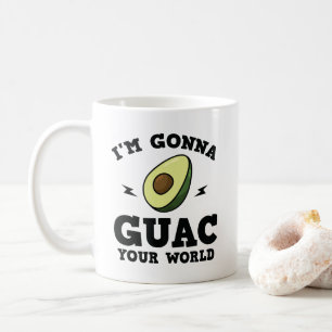 Taza De Café Voy a Guac su aguacate divertido del Guacamole del