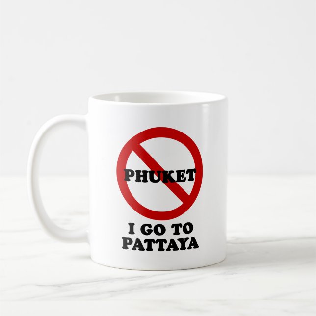 TAZA DE CAFÉ VOY A PATTAYA (Izquierda)