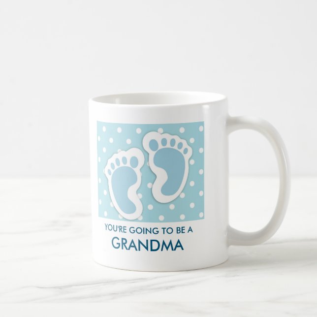Taza De Café Voy a ser una abuela con los pies azules (Derecha)
