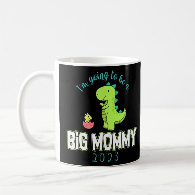 Taza De Café Voy a ser una gran mami de dinosaurio 2023 promovi (Izquierda)