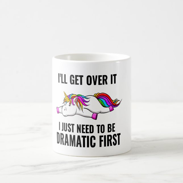 Taza De Café Voy a superarlo, Cute Unicorn (Centro)