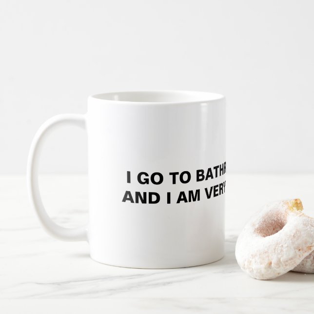 Taza De Café Voy Al Baño Todos Los Días. (Con donut)