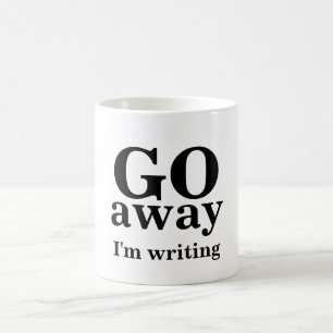 Taza De Café VOY, lejos, estoy escribiendo