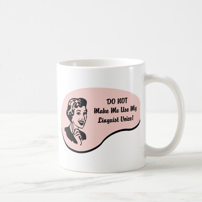 Taza De Café Voz del lingüista (Derecha)