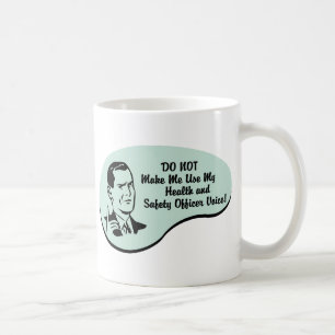 Taza De Café Voz del oficial de salud y de seguridad