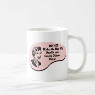 Taza De Café Voz del oficial de salud y de seguridad