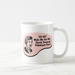 Taza De Café Voz del patólogo de la Discurso-Lengua