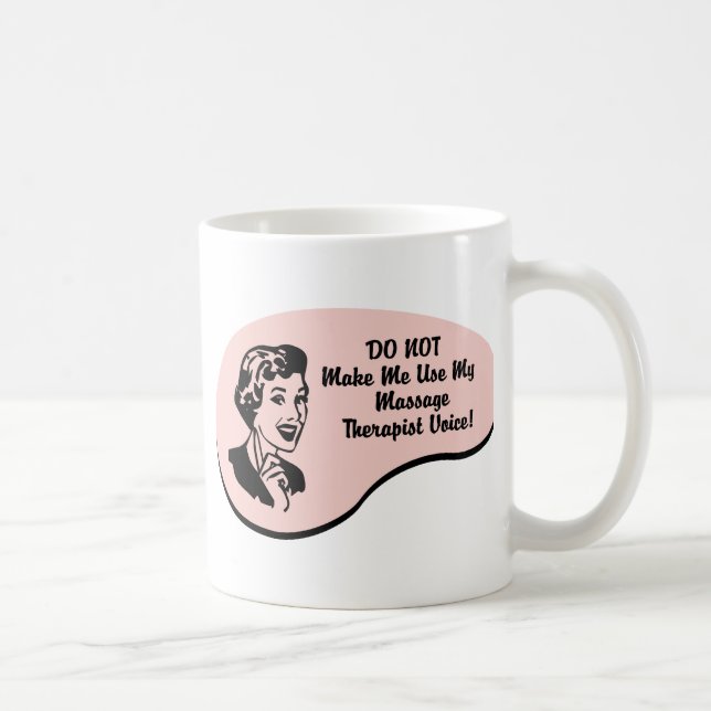 Taza De Café Voz del terapeuta del masaje