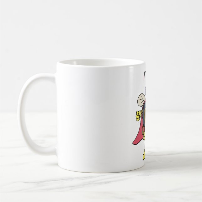 Taza De Café Vuela Dios Superhéroe Vuela Personaje Insecto (Izquierda)