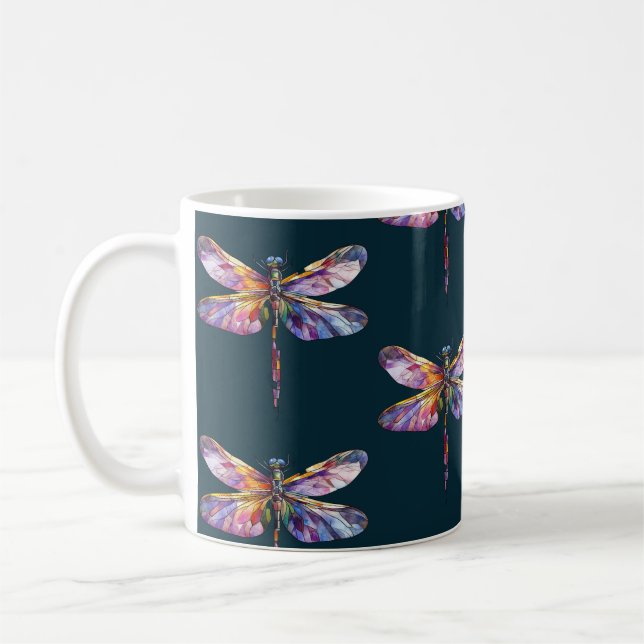 Taza De Café Vuelo de Dragonflies v.2 (Izquierda)