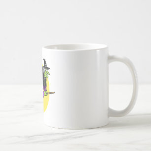 Taza De Café Vuelo de la bruja por la luna