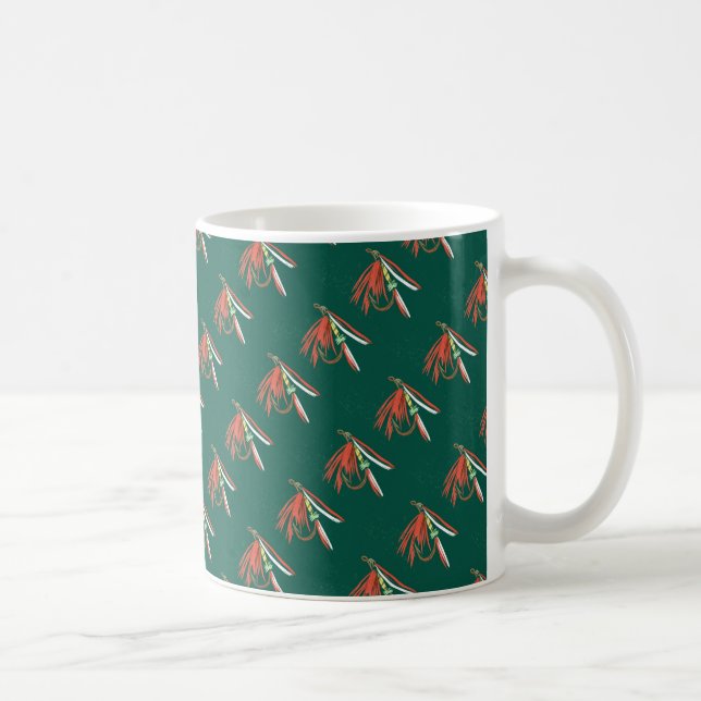 Taza De Café "Vuelo húmedo 2", barbilla de trucha mojada, cubie (Derecha)