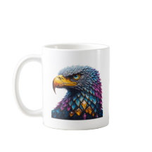 Vuelo Majestuoso: Mug de águila de cristal