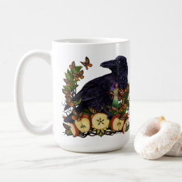 Taza De Café Vuelos de Fantasy Raven Faery Art